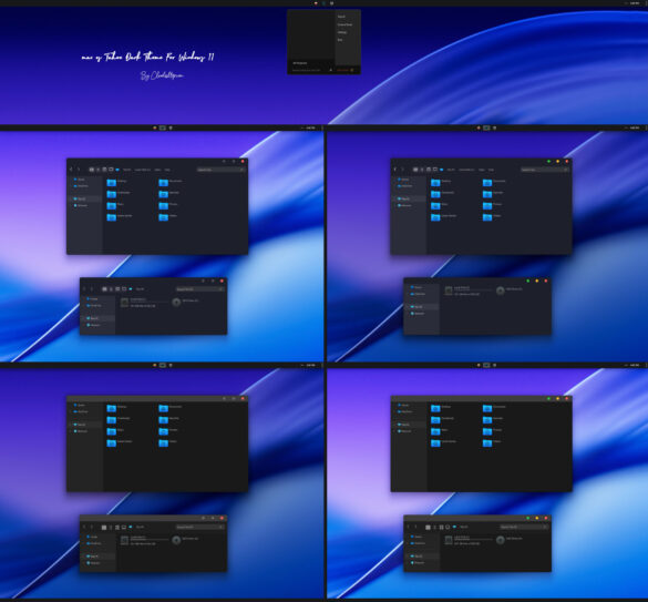 mac os Tahoe Dark Theme For Windows 11