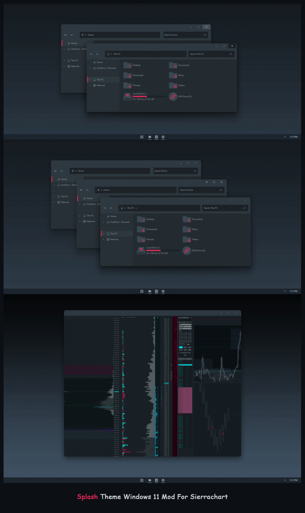 Splash Theme For Windows 11 Mod For Sierrachart