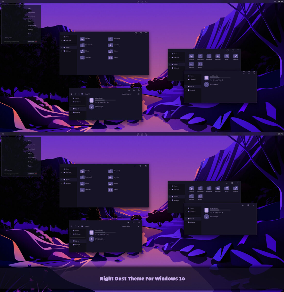 Night Dust Theme For Windows 10