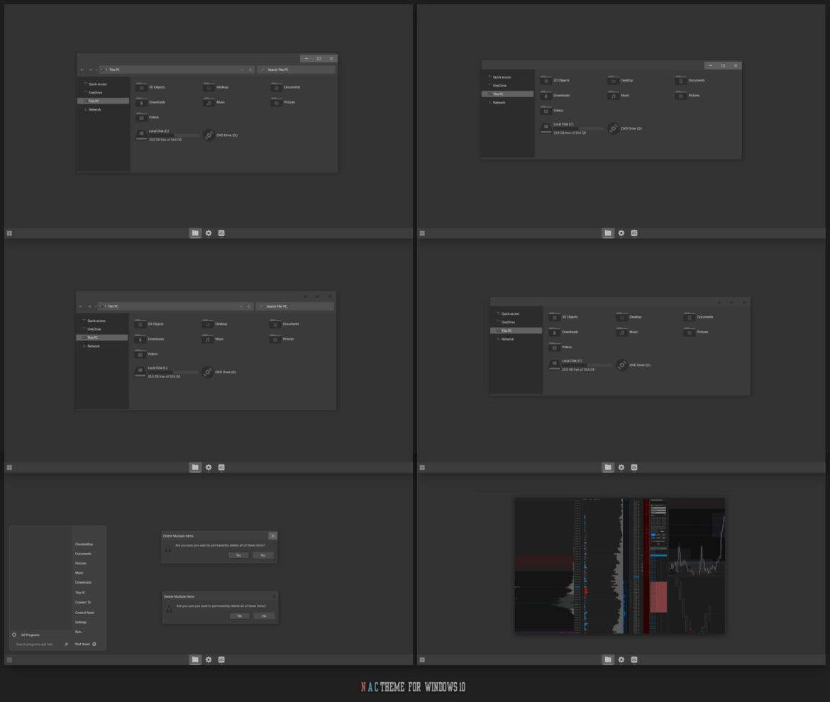 NAC Theme Windows 10 Mod For Sierrachart