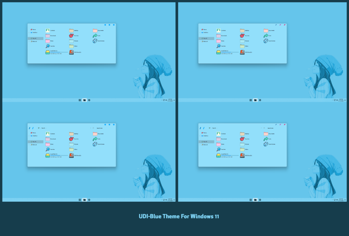 UDI-Blue Theme For Windows 11