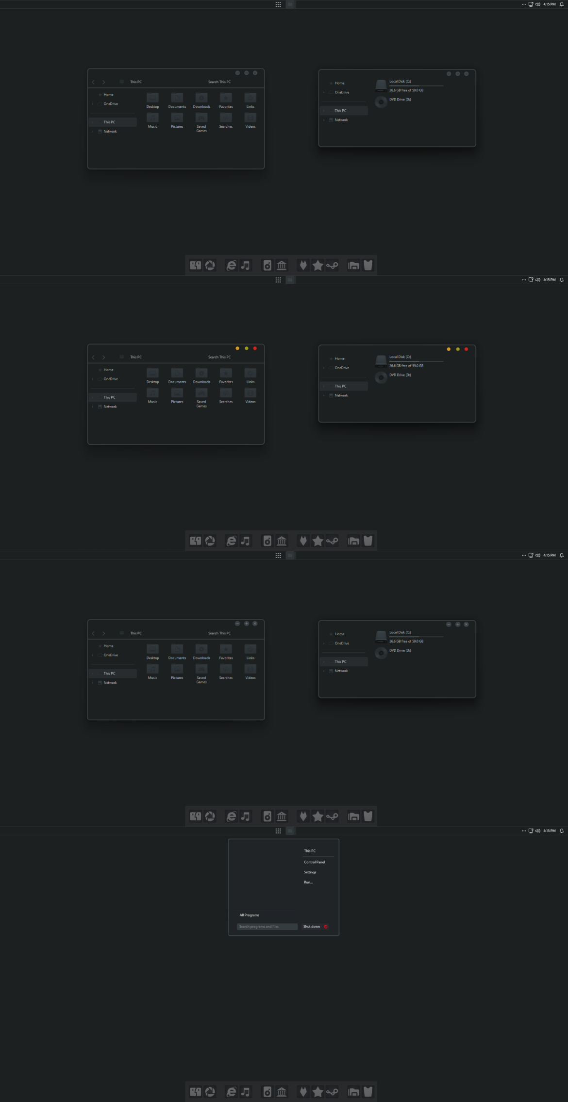 Hax Dark Theme For Windows 11